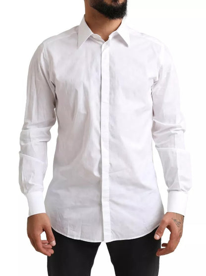 White GOLD Formal Cotton Tuxedo Dress Shirt