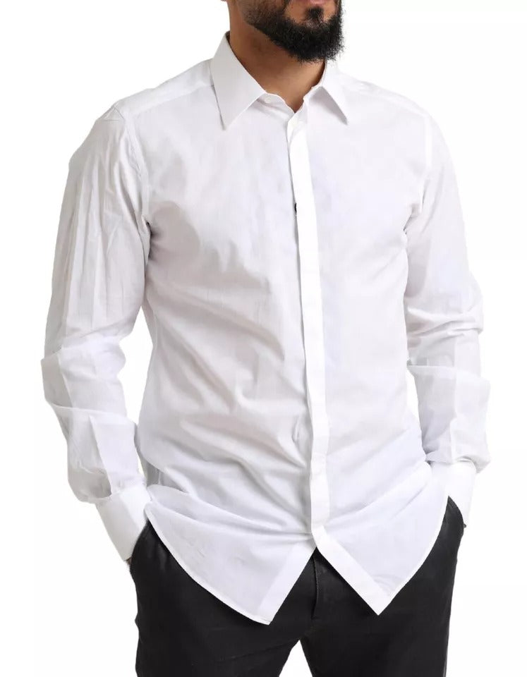 White GOLD Formal Cotton Tuxedo Dress Shirt