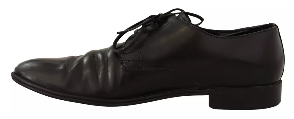 Black Leather Derby Dress Formal Shoes