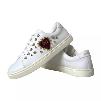 White Portofino Sacred Heart Sneakers Women Shoes