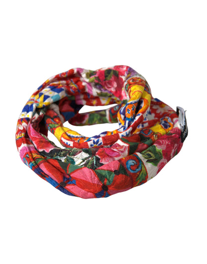 Multicolor Carretto Print Waist Belt