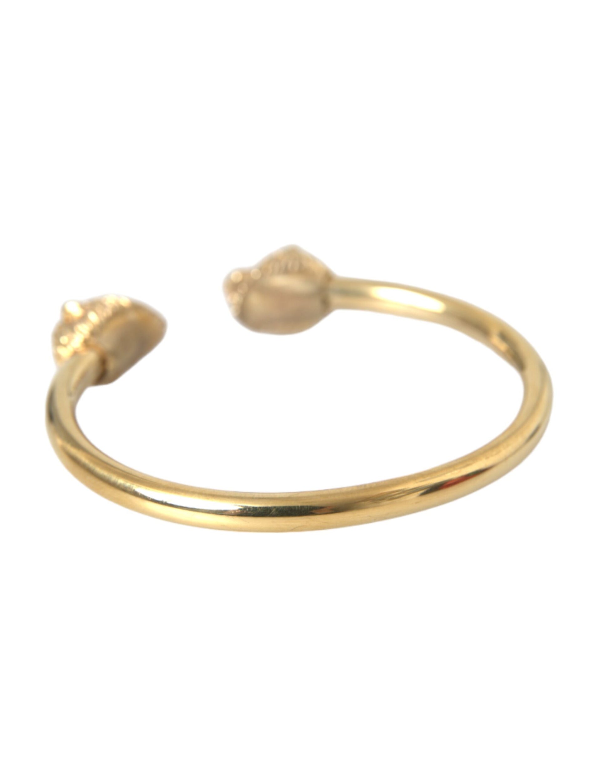 Gold CZ Lion Bangle Bracelet Women