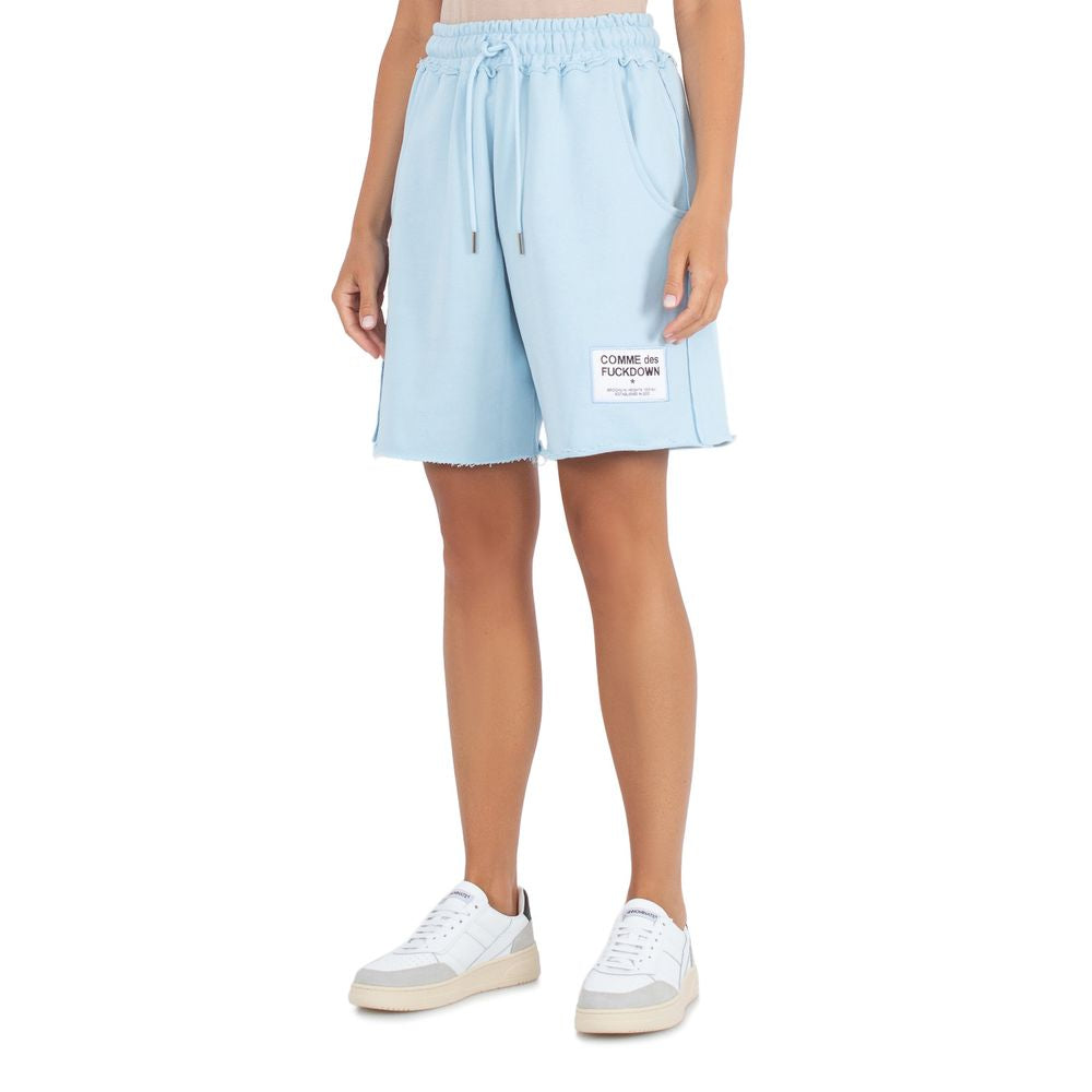 Light Blue Cotton Short