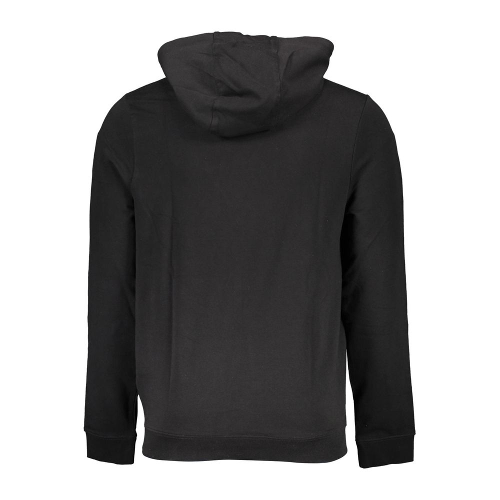 Black Cotton Men Sweater