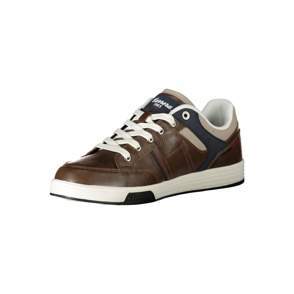 Brown Polyester Sneaker