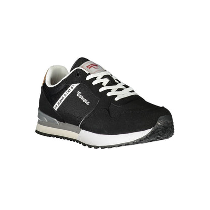 Black Polyester Sneaker