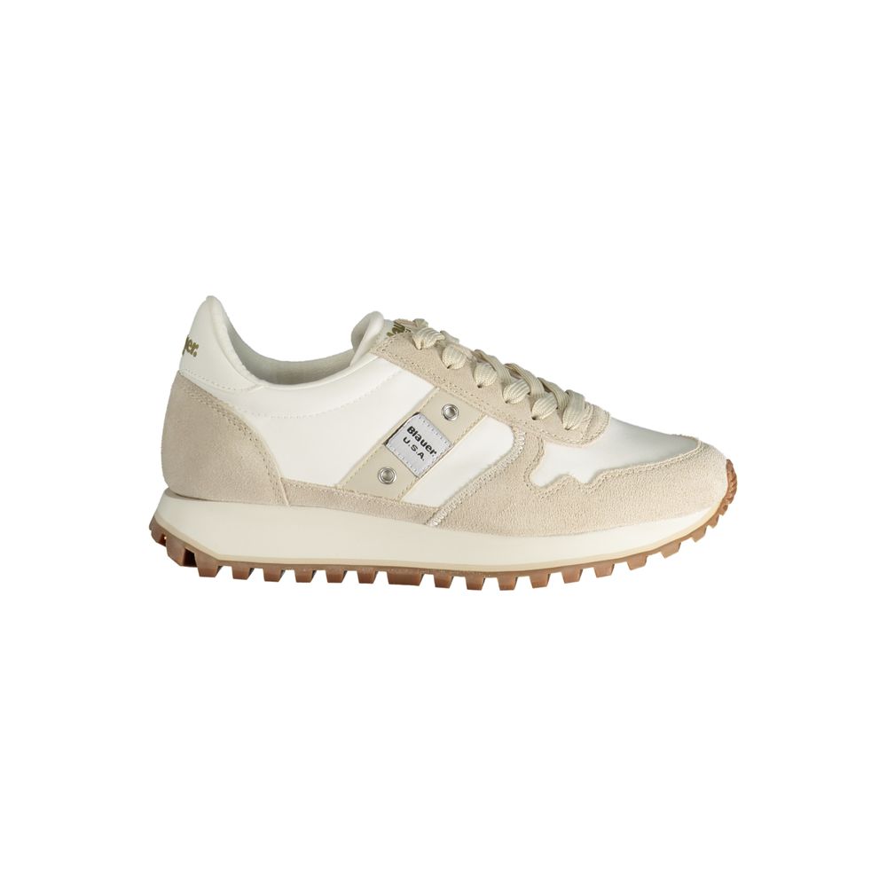 Beige Polyester Sneaker