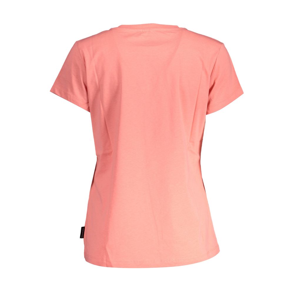 Pink Cotton Women T-Shirt