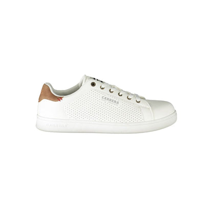 White Polyester Sneaker