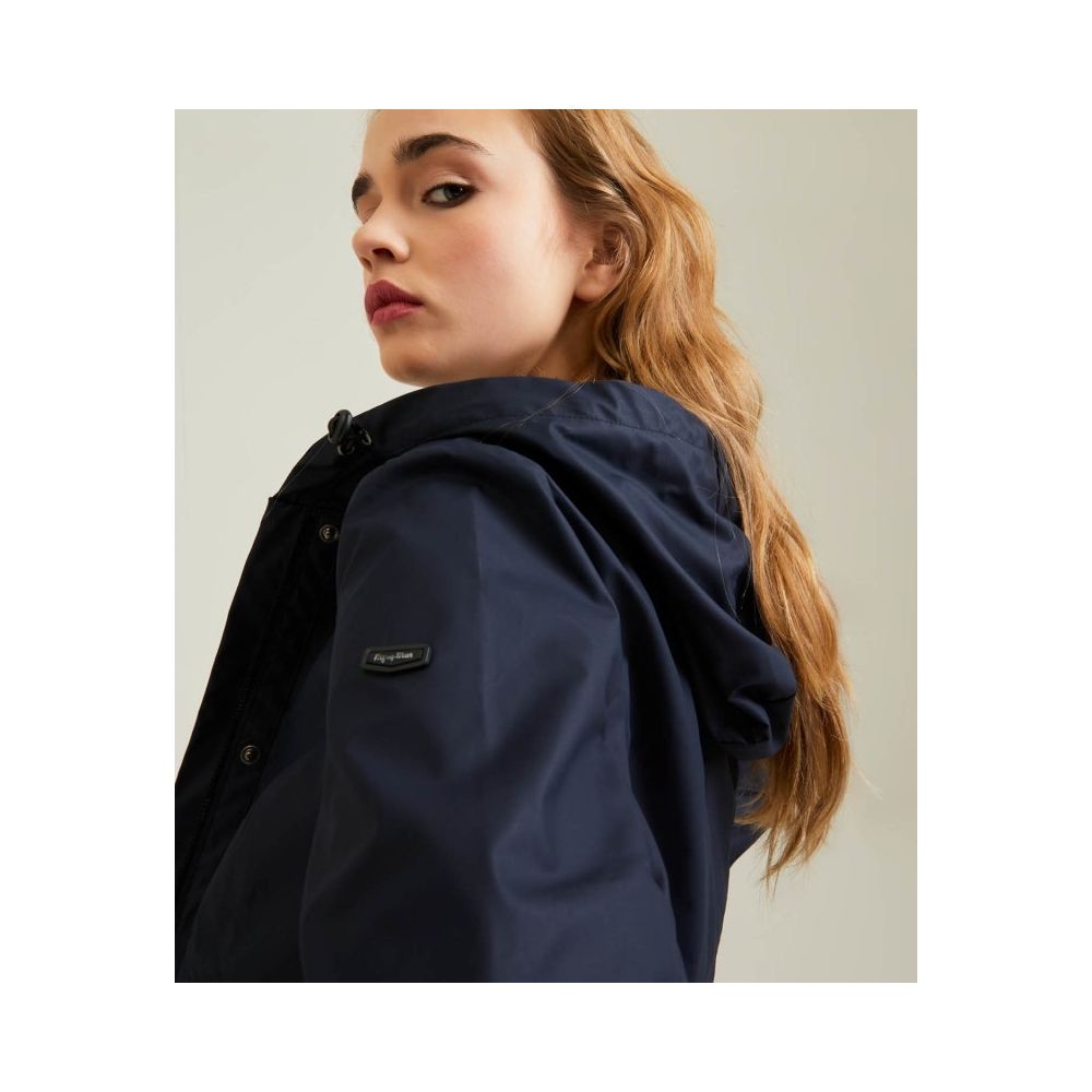 Blue Polyester Women Jacket