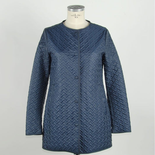 Blue Polyester Women Jacket