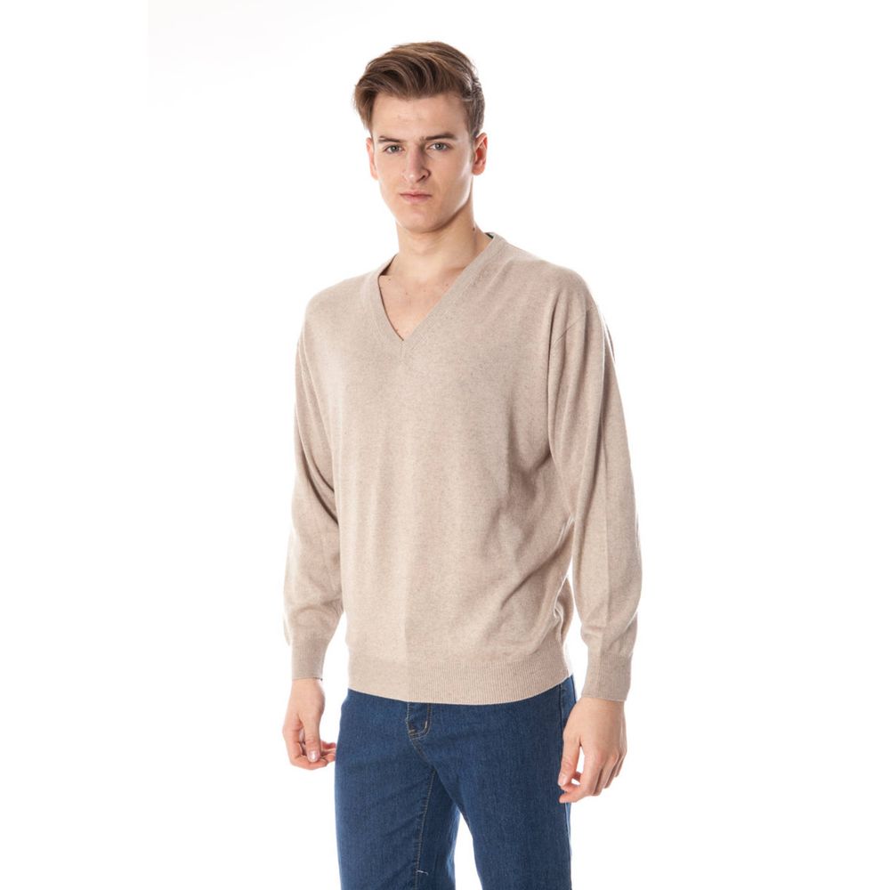 Beige Silk Sweater