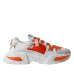 White Orange Airmaster Low Top Sneakers Shoes