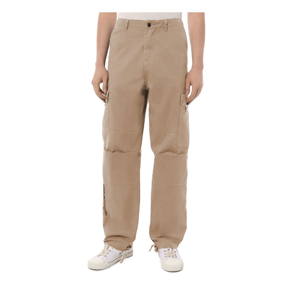 Beige Cotton Jeans & Pant