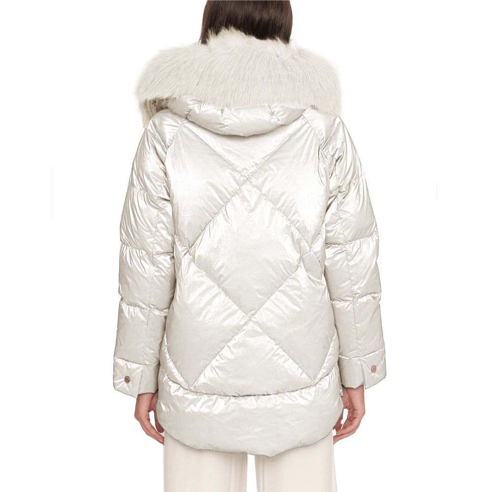 White Polyester Jackets & Coat