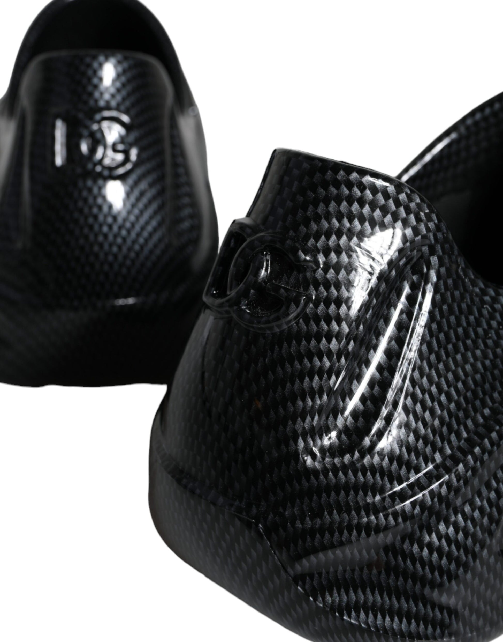 Black Foiled Rubber Toy Low Top Men Sneakers Shoes