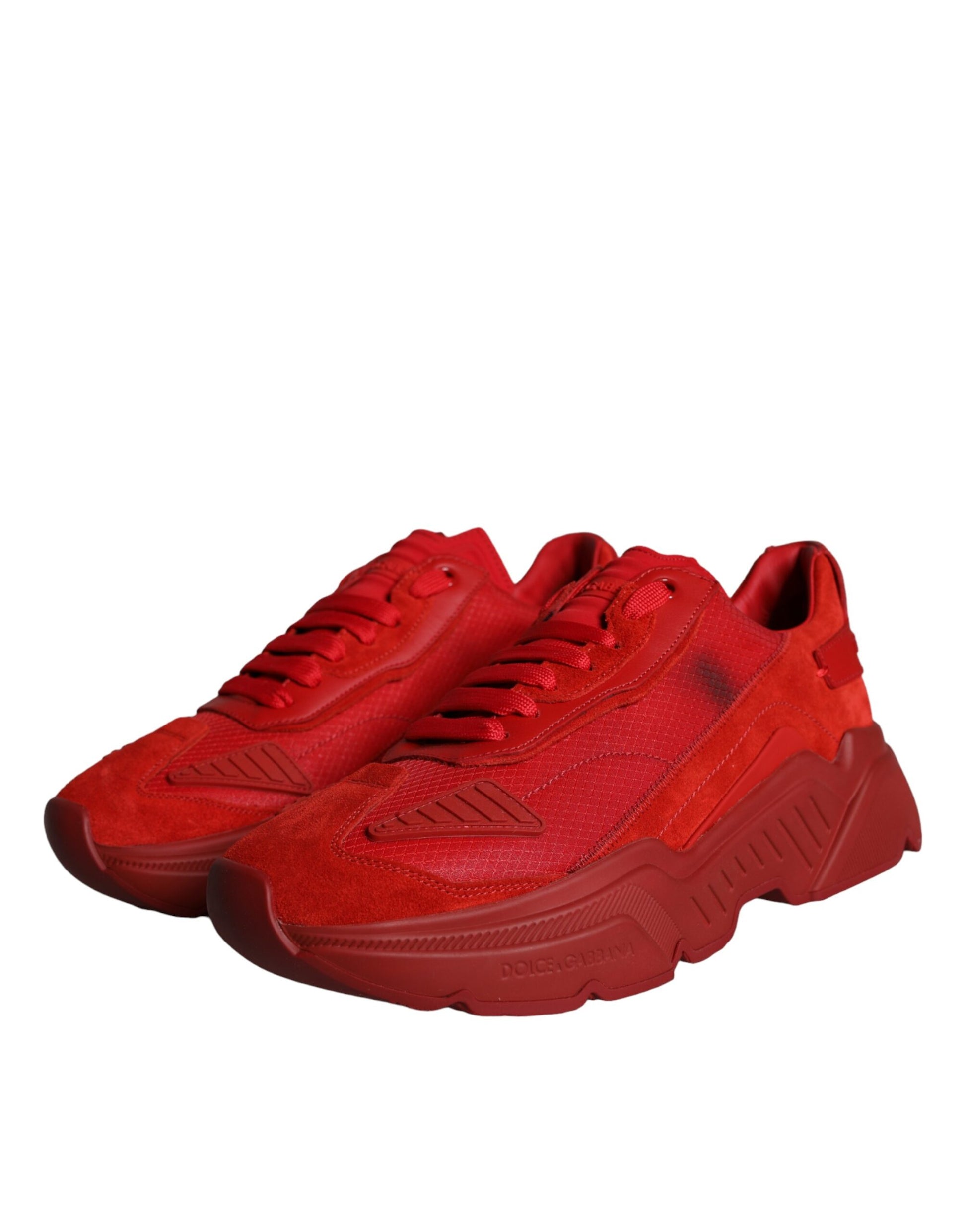 Red Leather Daymaster Low Top Sneakers Shoes