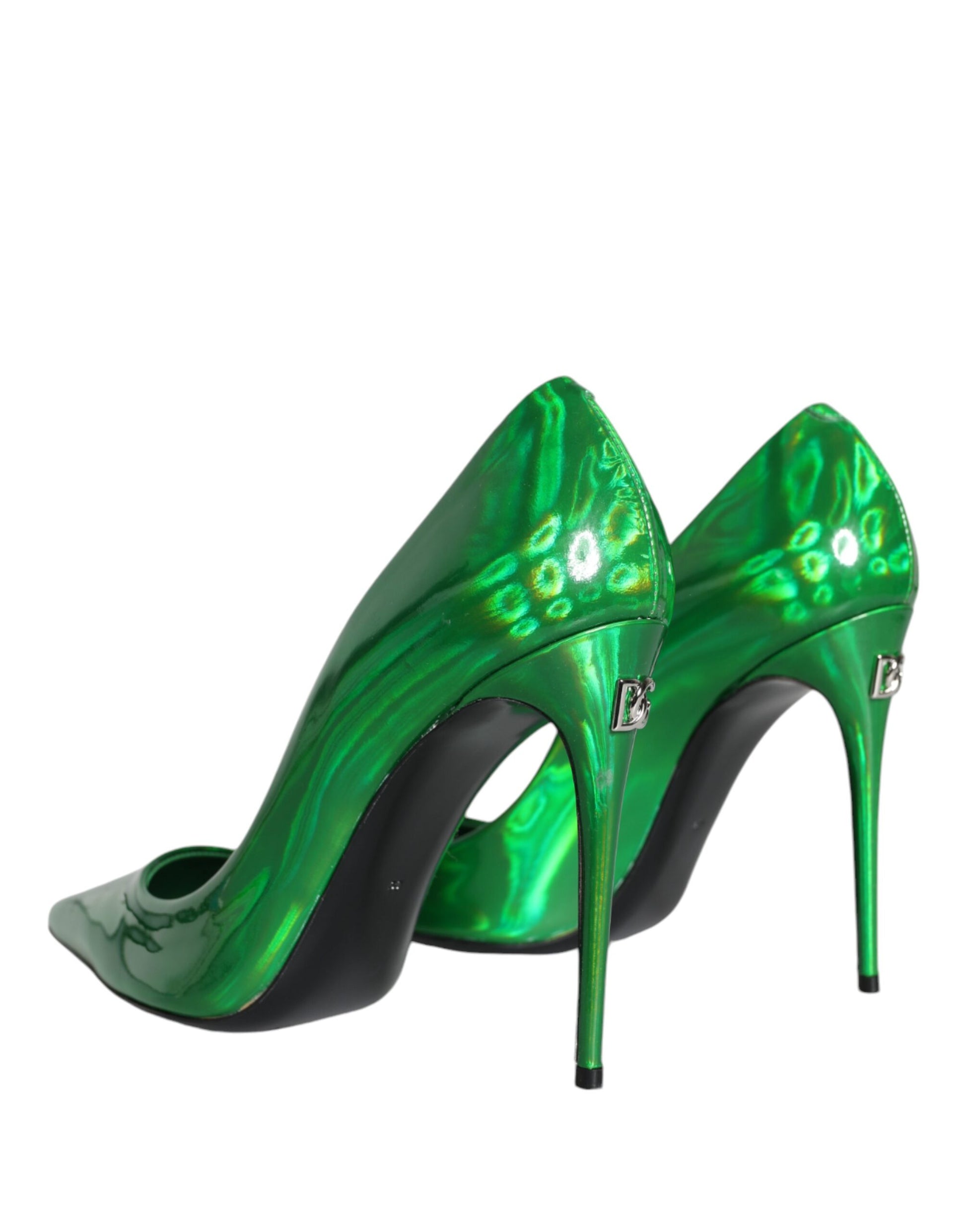 Green Patent Leather High Heels Pumps Shoes