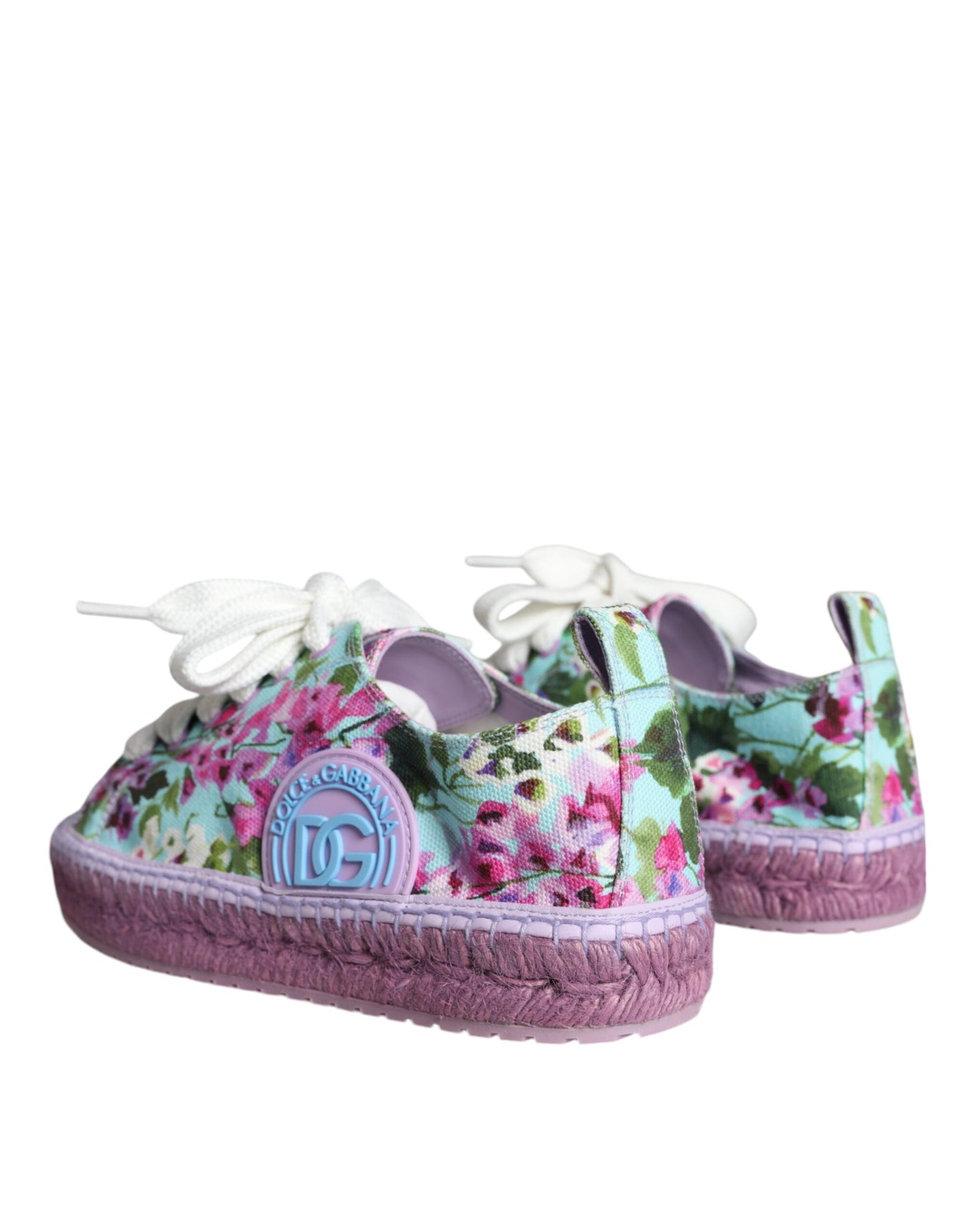 Multicolor Canvas Floral Espadrilles Sneakers Shoes