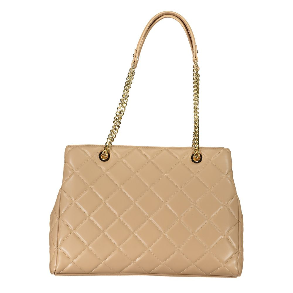 Beige Polyethylene Handbag