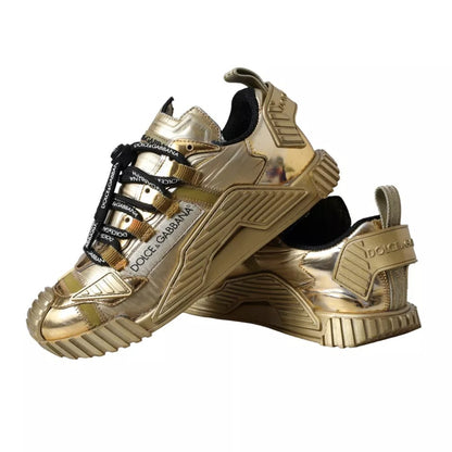 Metallic Gold NS1 Low Top Sneakers Shoes