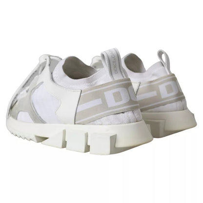 White Mesh Sorrento Trekking Sneakers Shoes