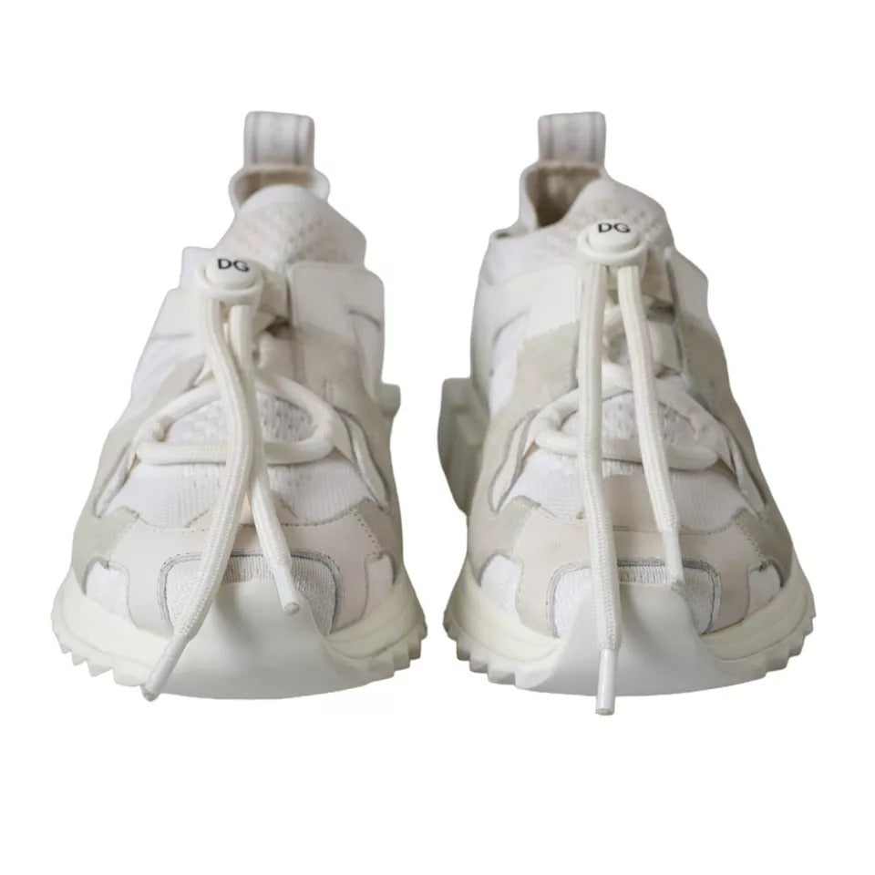 White Mesh Sorrento Trekking Sneakers Shoes