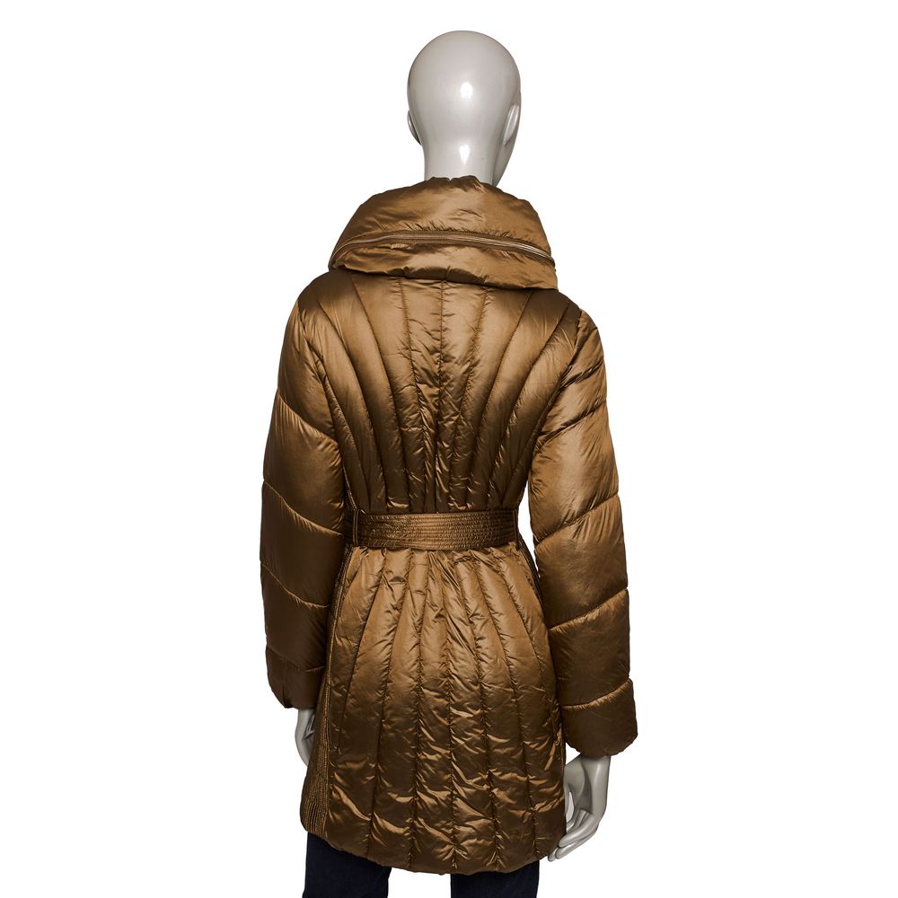 Brown Polyester Women Jacket