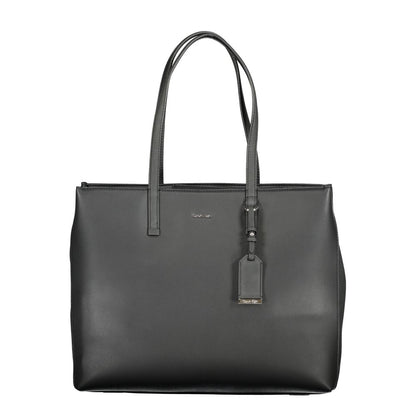 Black Polyester Handbag