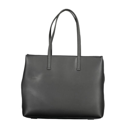 Black Polyester Handbag