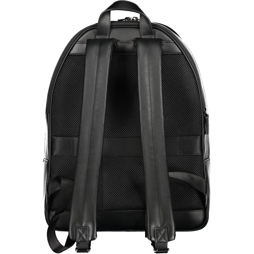 Black Polyester Backpack