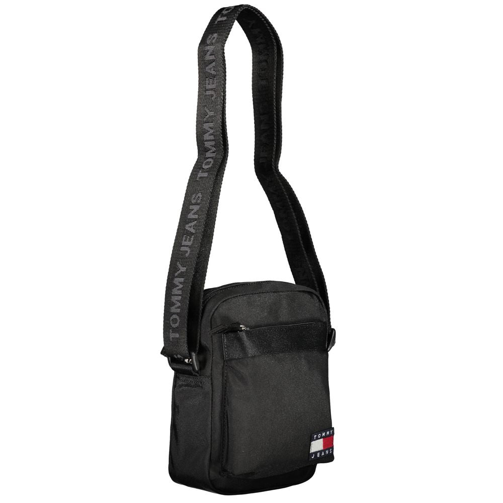 Black Polyester Shoulder Bag