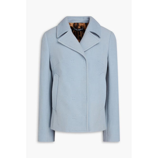 Light Blue Wool Jackets & Coat