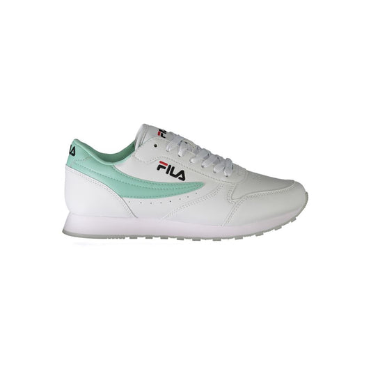 White Polyester Women Sneaker