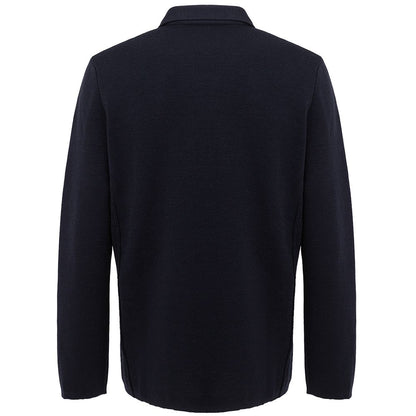 Blue Wool Merino Shirt