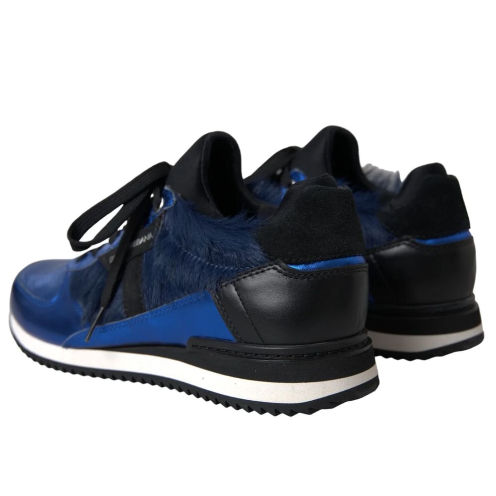 Blue Leather Di Lambskin Sneaker