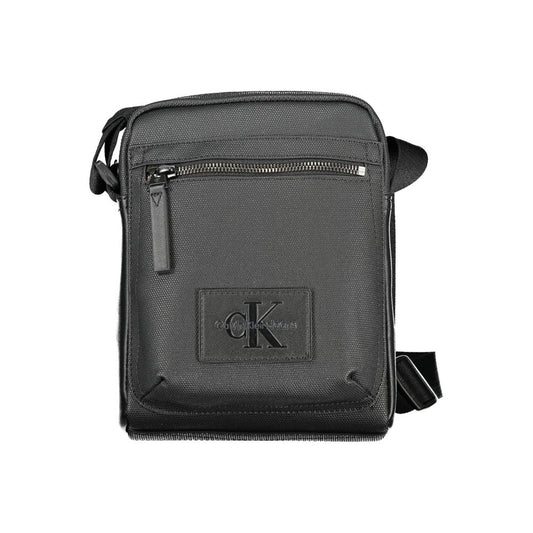 Black Polyethylene Shoulder Bag