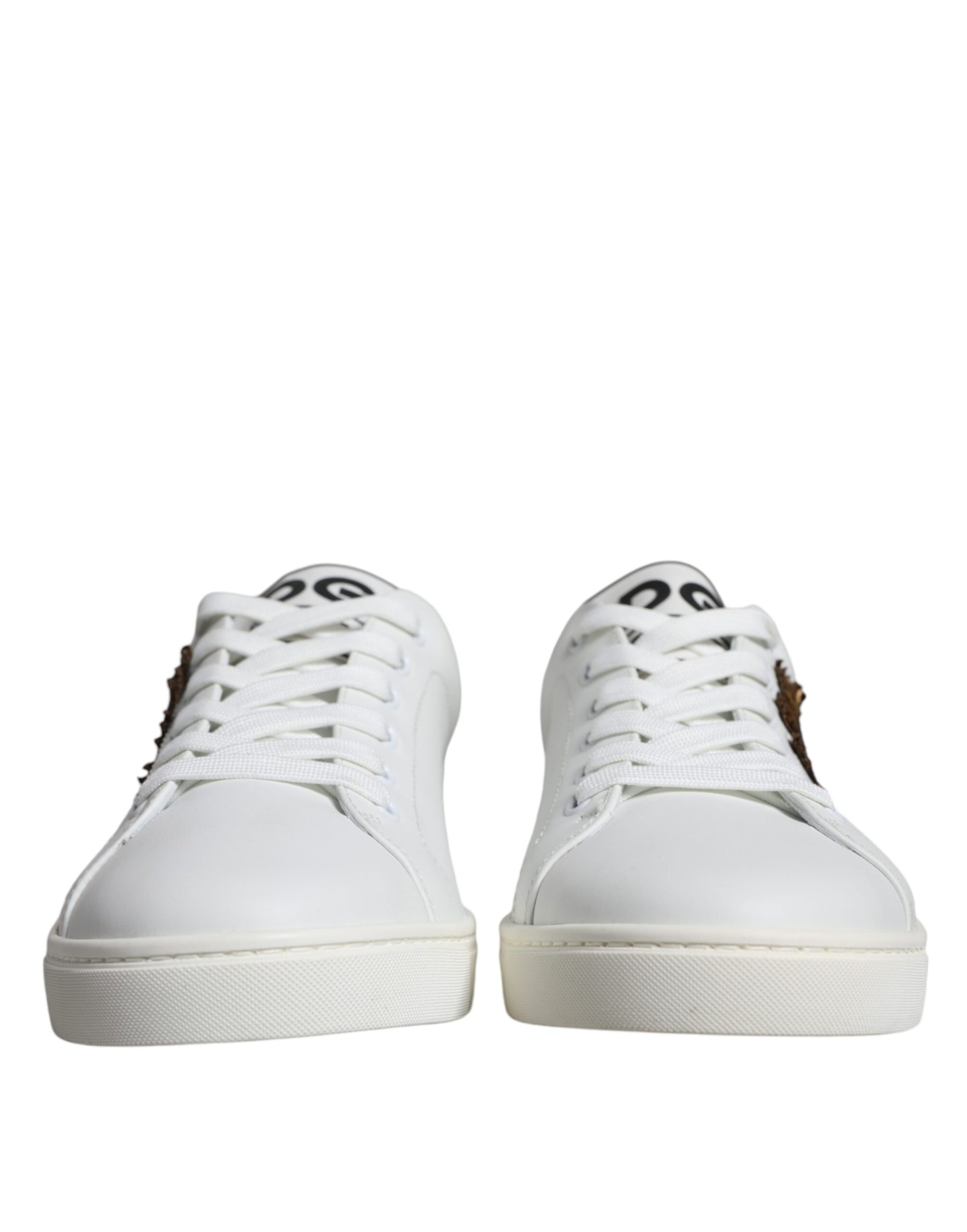 White Leather Heart Low Top Casual Sneakers Shoes