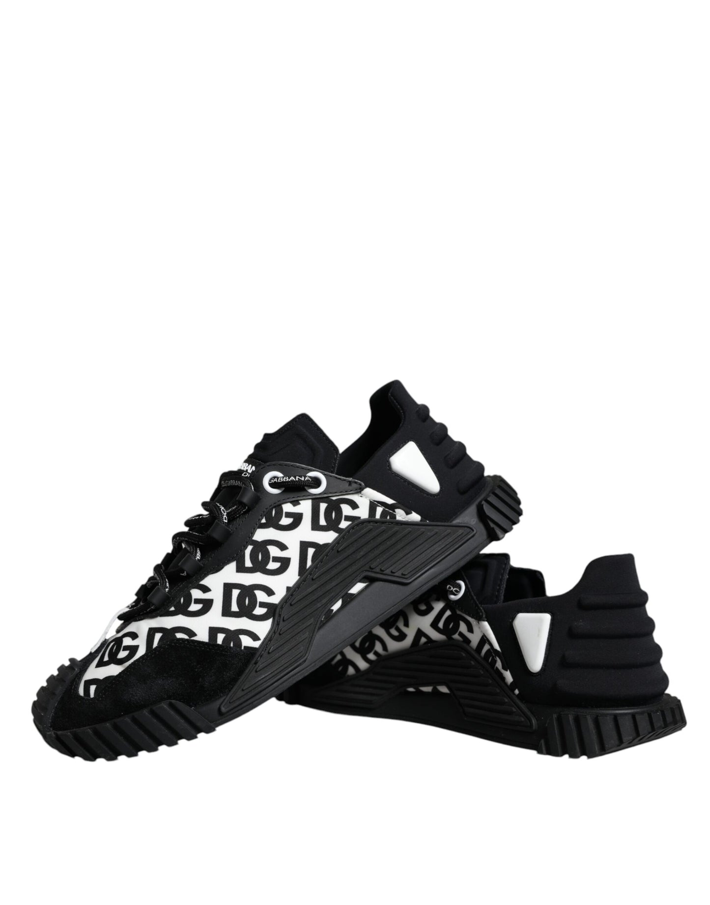 Black Logo Lace Up Low Top NS1 Sneakers Shoes