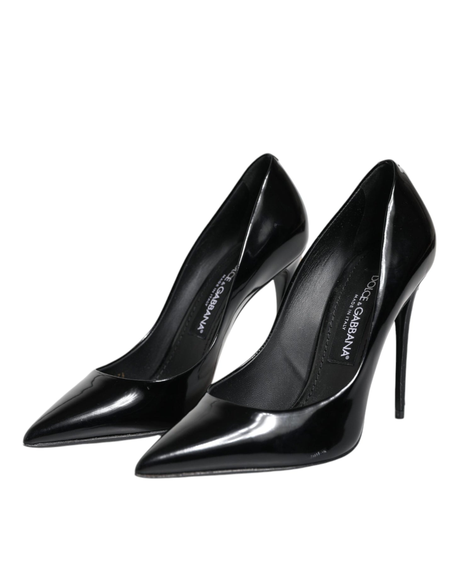 Black Patent Leather High Heels Pumps Shoes