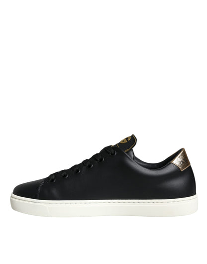 Black Portofino Sacred Heart Sneakers Shoes