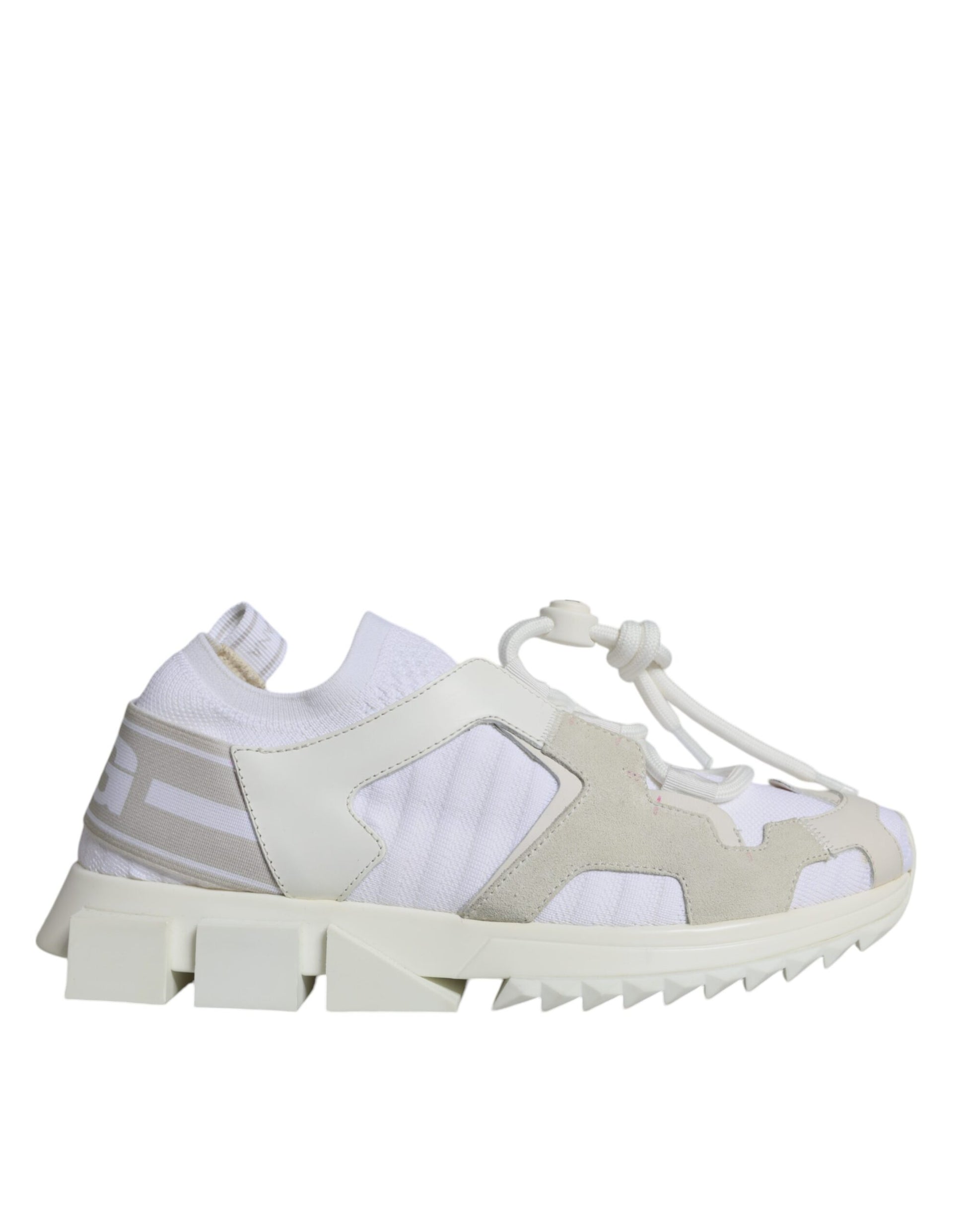 White Mesh Sorrento Trekking Sneakers Shoes