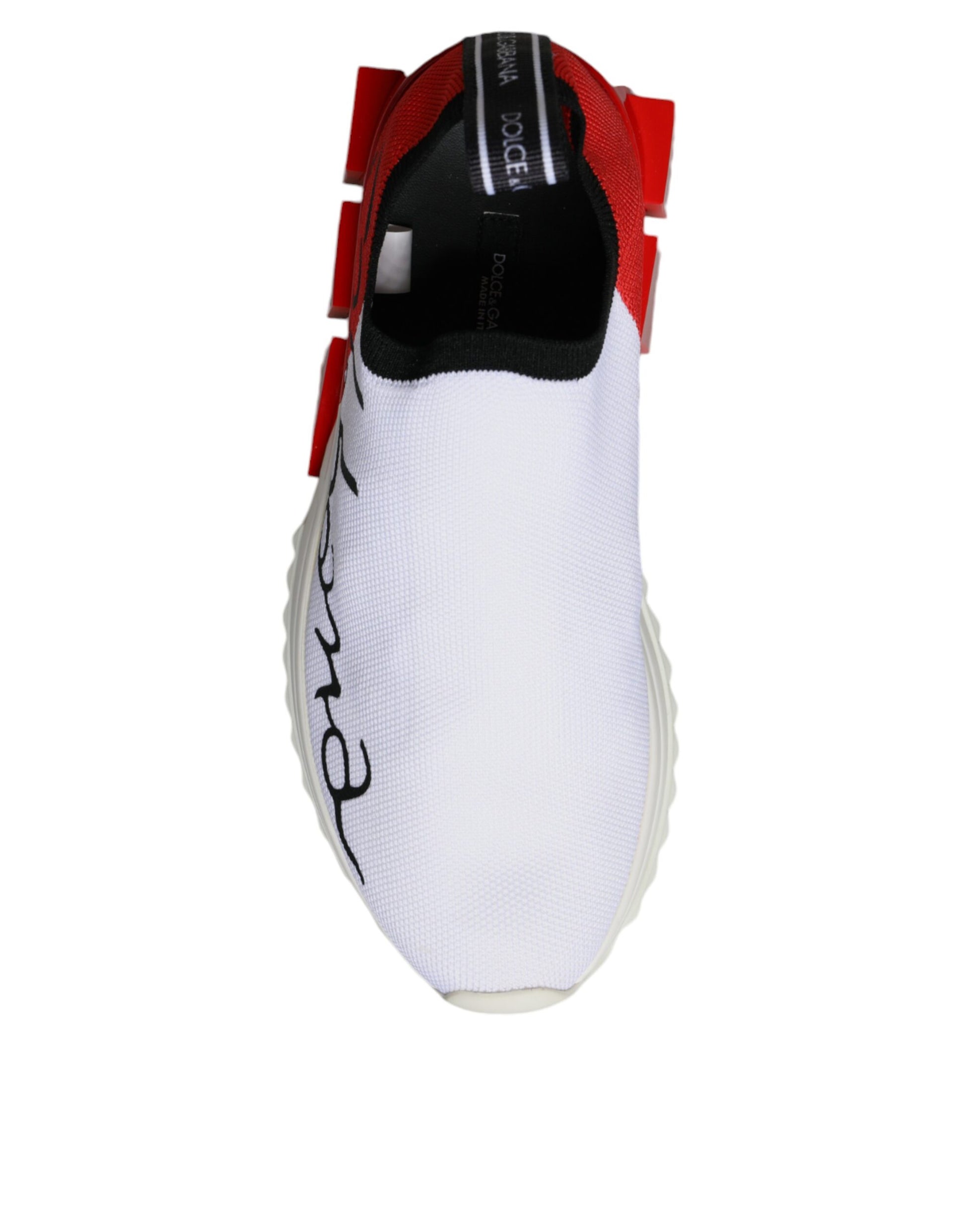 White Red Low Top Sorrento Men Sneakers Shoes