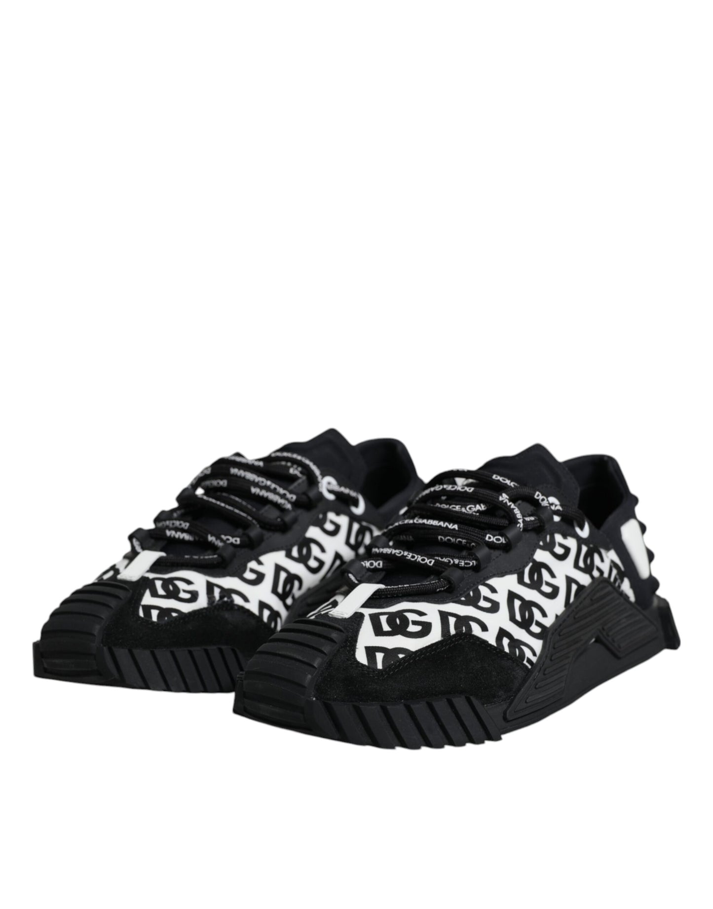 Black Logo Lace Up Low Top NS1 Sneakers Shoes