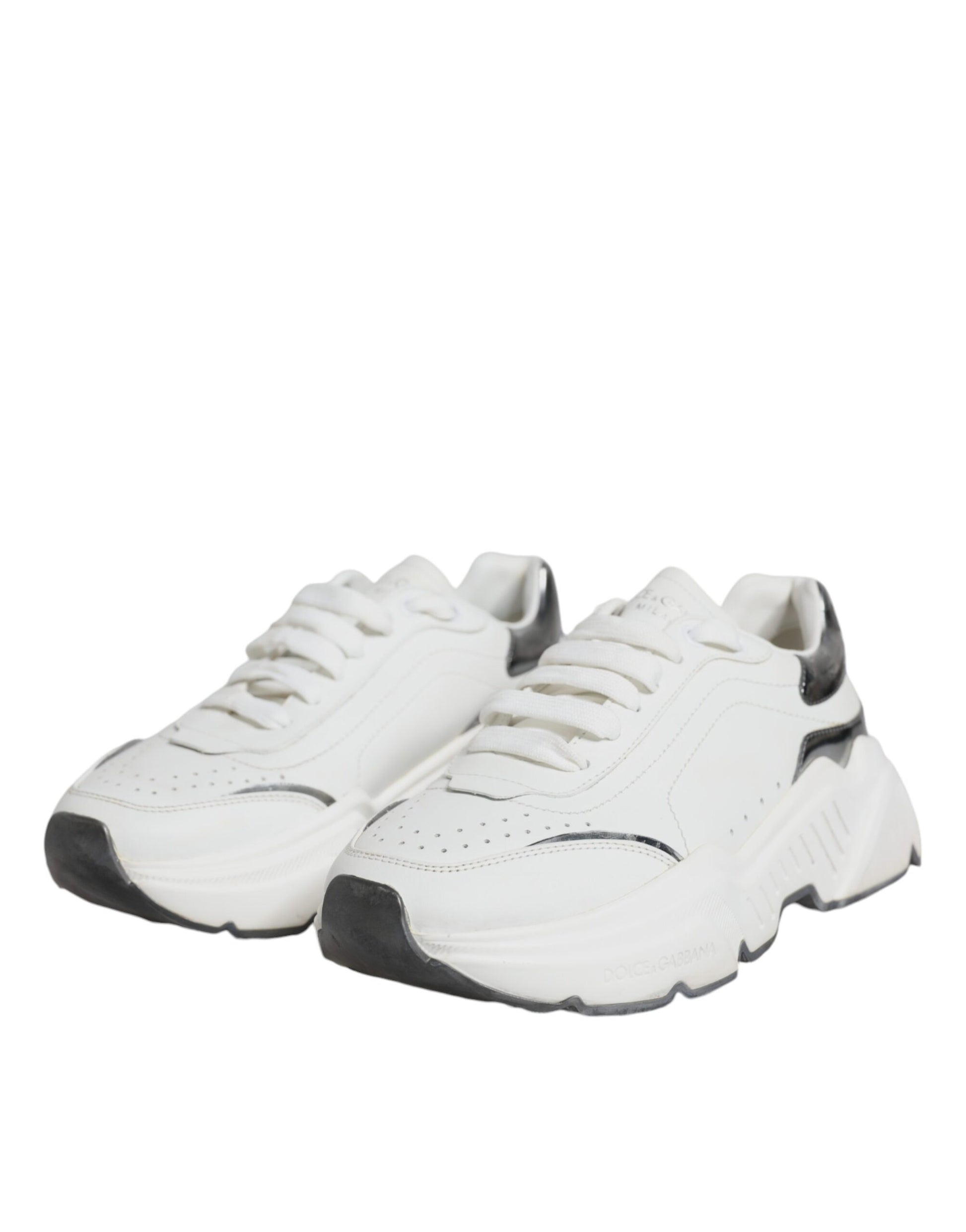 Silver White Daymaster Low Top Sneakers Shoes