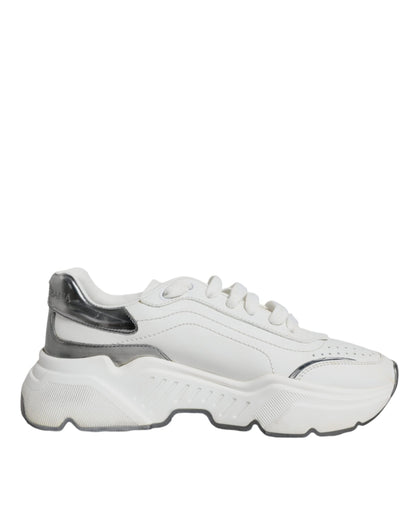 Silver White Daymaster Low Top Sneakers Shoes