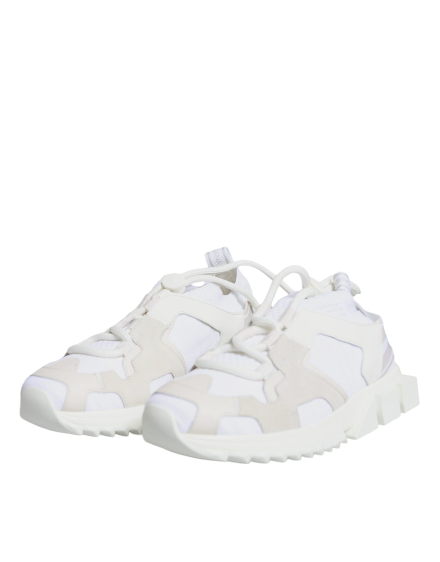 White Mesh Sorrento Trekking Sneakers Shoes