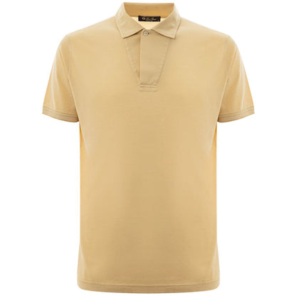 Yellow Silk Polo Shirt