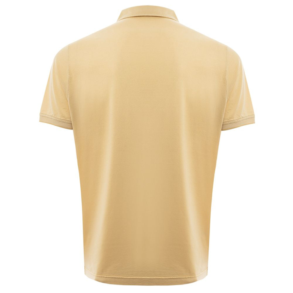 Yellow Silk Polo Shirt