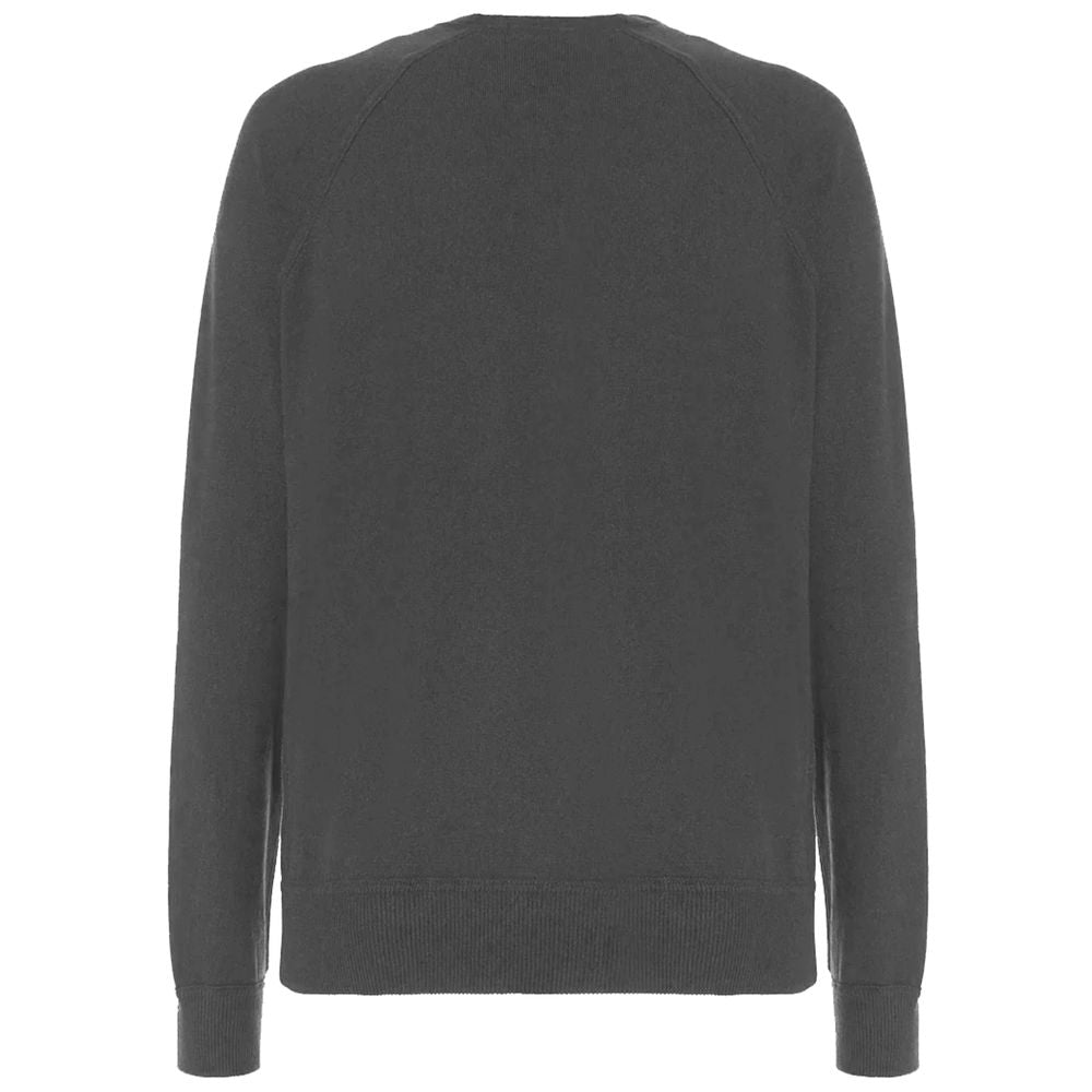 Gray Wool Men Sweater